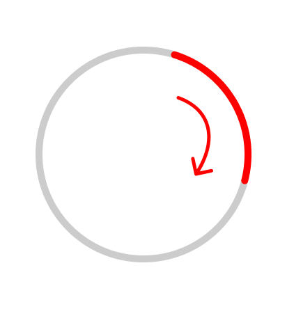 The loader will spin this way